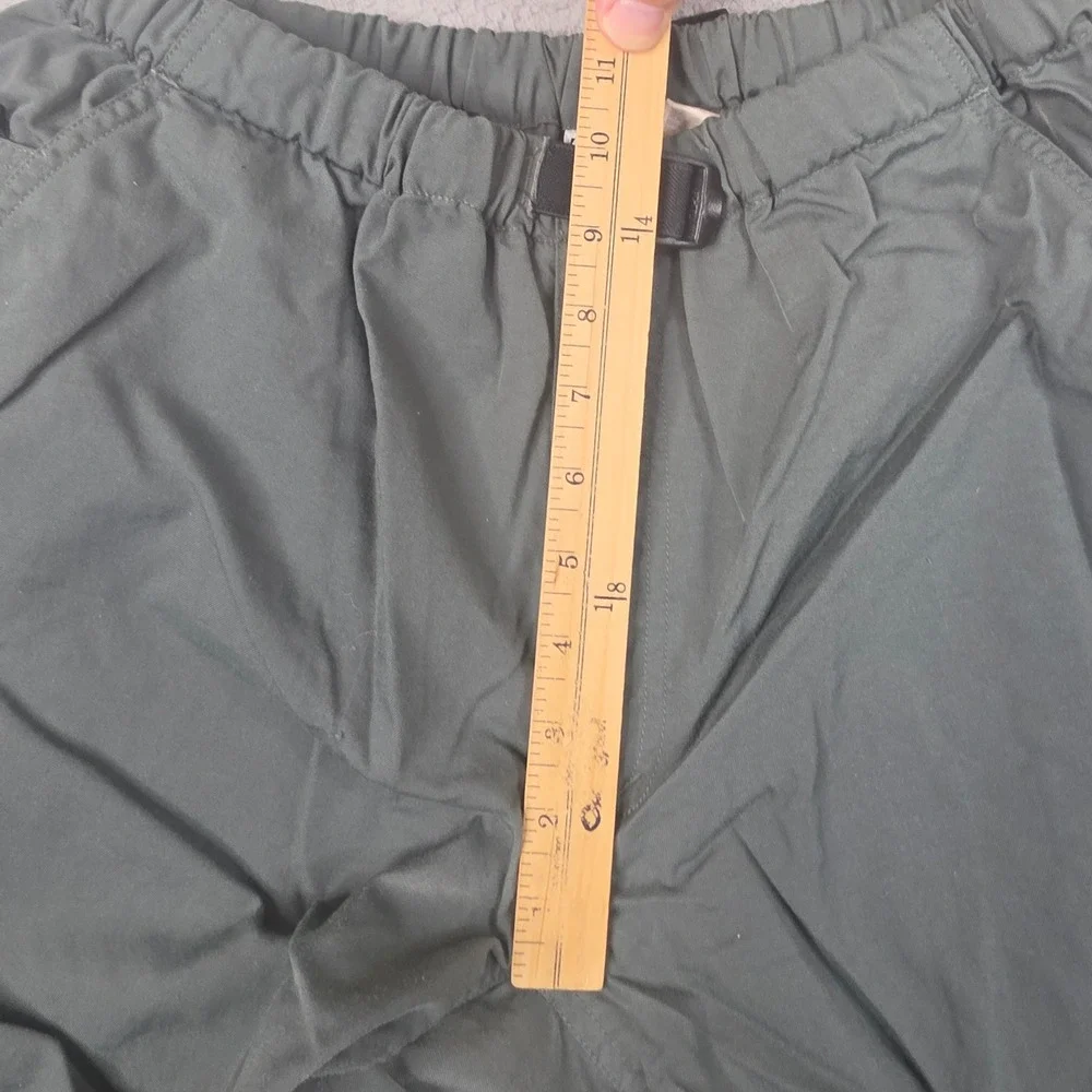 The North Face Cargo Hiking Shorts Mens Medium Green‎ Nylon Belted